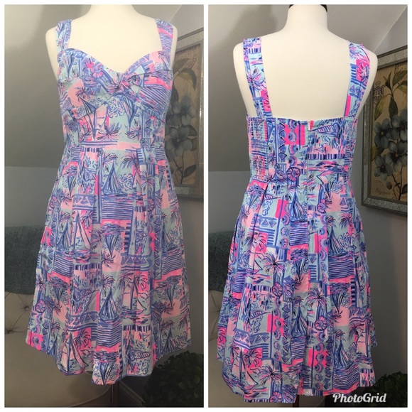 Lilly Pulitzer Dresses & Skirts - Lilly Pulitzer CYNDI DRESS Whisper Blue Yeah Buoy